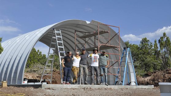 Clever Moderns Quonset Hut construction BuildTheQuompound