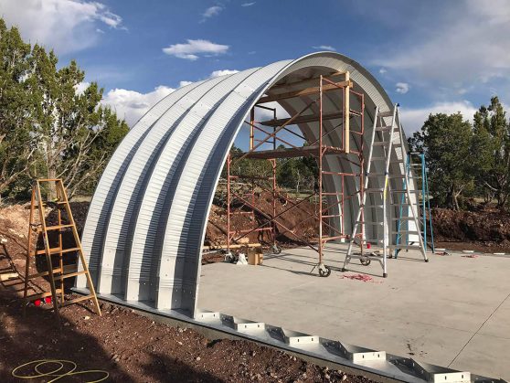 Clever Moderns Quonset Hut construction BuildTheQuompound