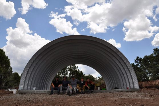 Clever Moderns Quonset Hut construction BuildTheQuompound