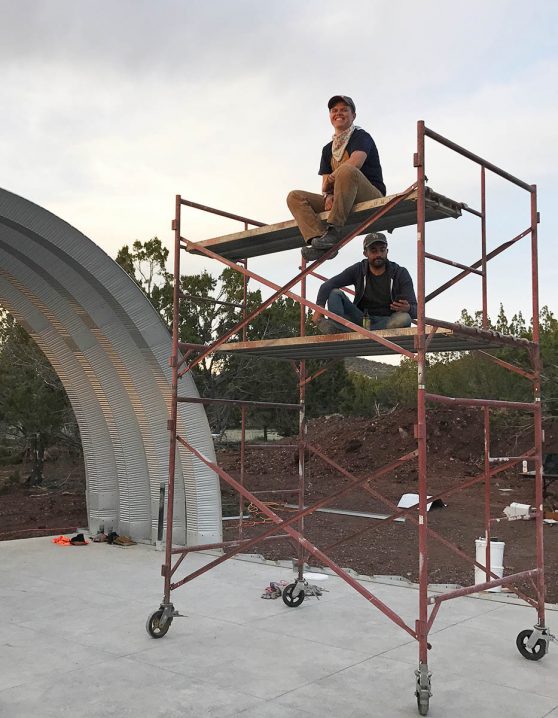 Clever Moderns Quonset Hut construction BuildTheQuompound