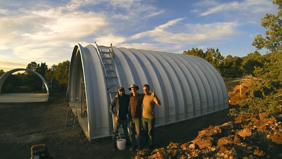 Clever Moderns Quonset Hut construction BuildTheQuompound