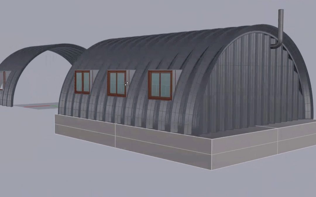 Side Windows for a Quonset Hut House