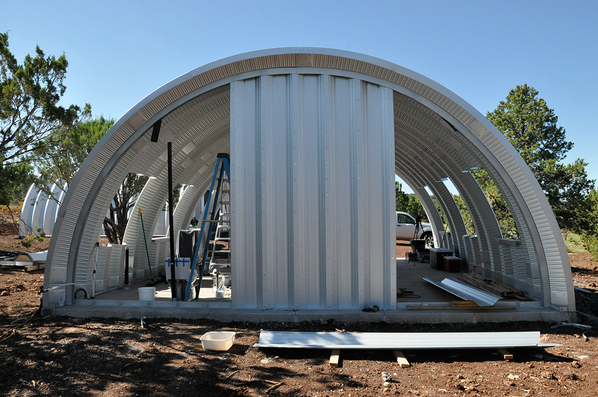 Wood Framing in a Metal Quonset Hut - Clever Moderns