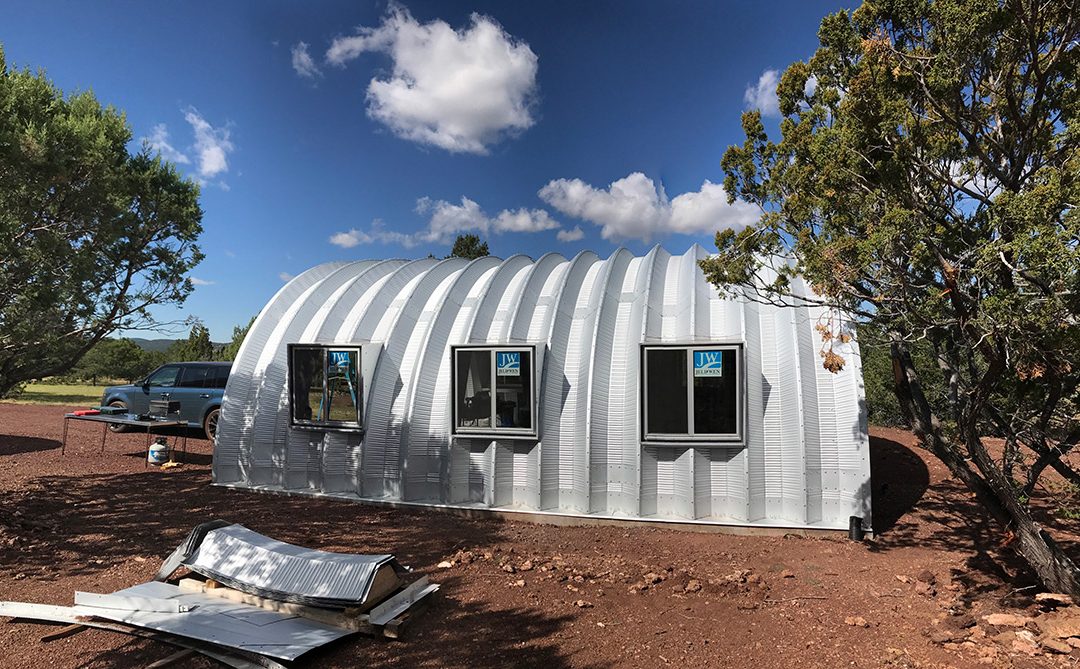 Quonset Hut Side Windows Installed Clever Moderns