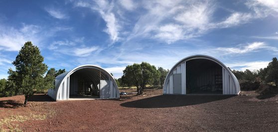 Clever Moderns Quonset hut house construction window installation