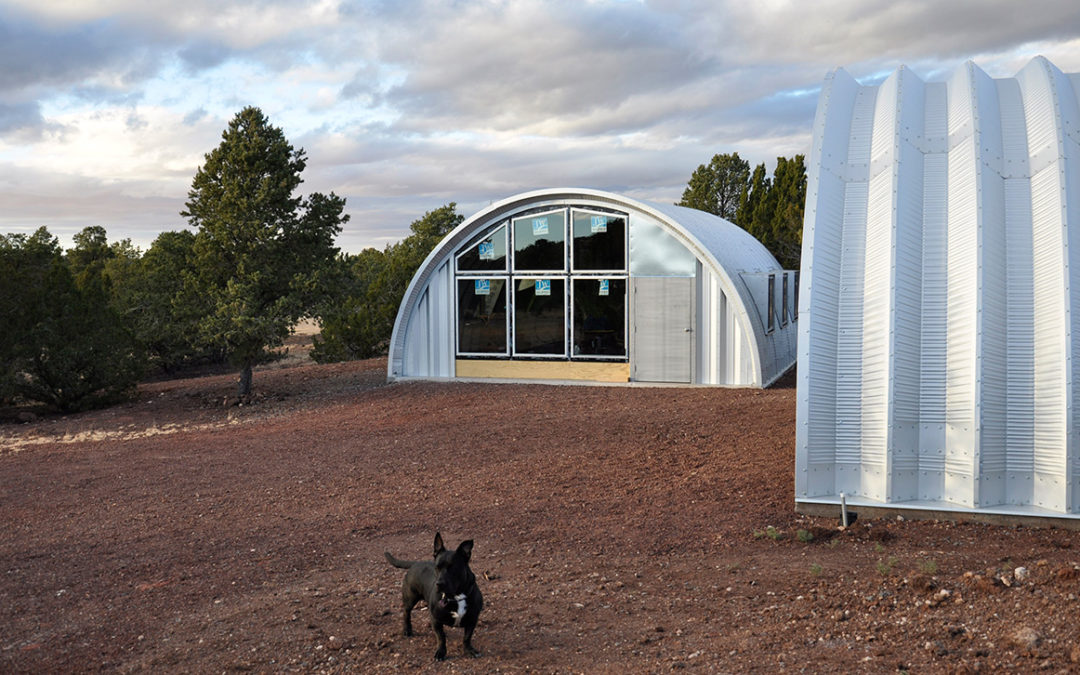 Quonset Hut House: End Wall Windows Completed