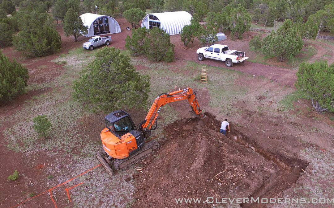 Quonset Loft House Foundation Excavation