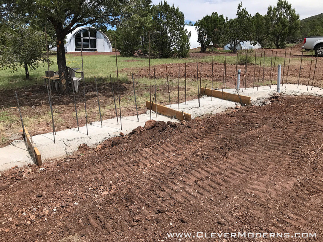 Quonset Loft House Foundations Poured! Clever Moderns