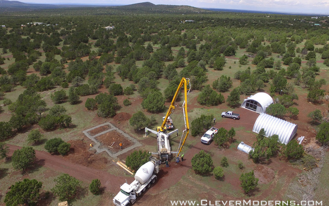 Quonset Loft House Foundations Poured!