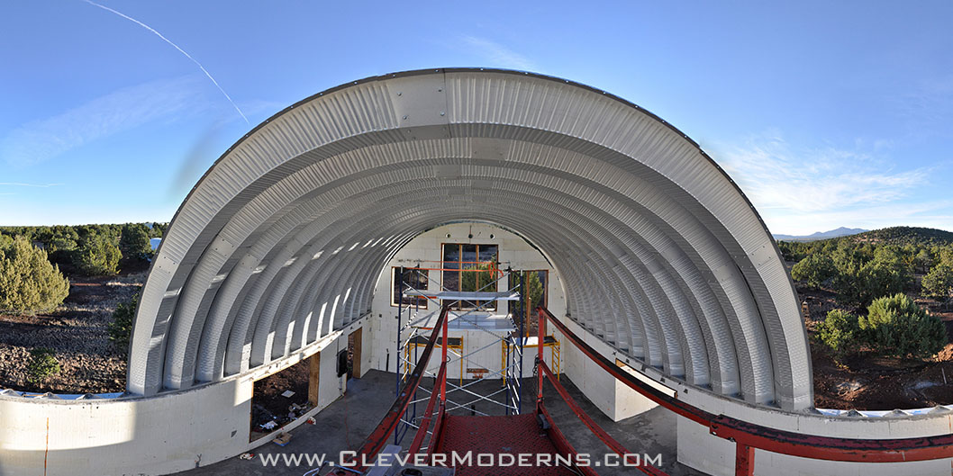 Panorama of the Quonset Loft House Arches